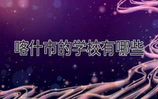 喀什市的学校有哪些