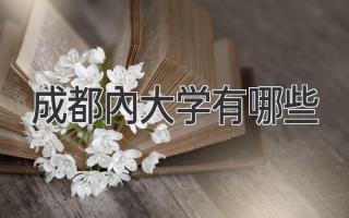 成都内大学有哪些
