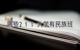 哪些211大学有民族班
