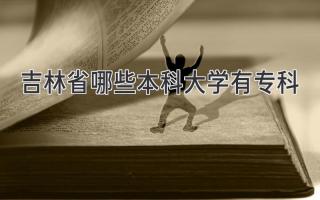 吉林省哪些本科大学有专科