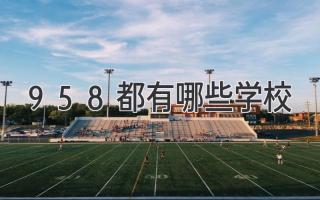 958都有哪些学校