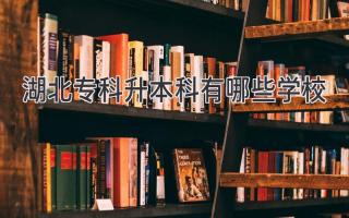 湖北专科升本科有哪些学校