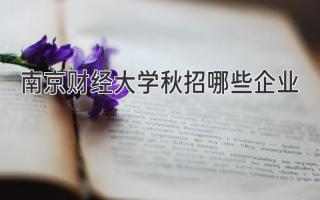 南京财经大学秋招哪些企业
