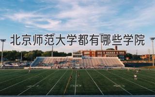 北京师范大学都有哪些学院