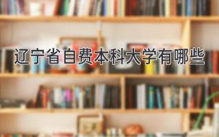 辽宁省自费本科大学有哪些