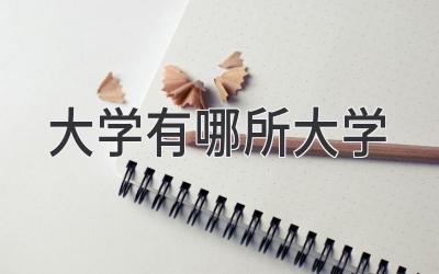大学有哪所大学