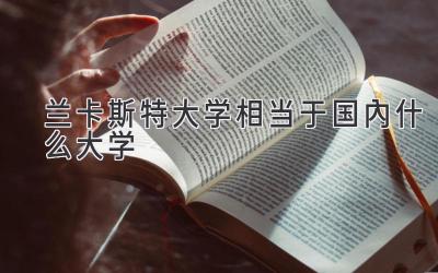 兰卡斯特大学相当于国内什么大学