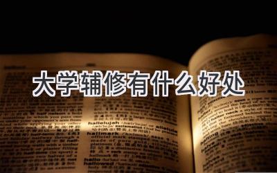 大学辅修有什么好处