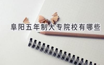 阜阳五年制大专院校有哪些