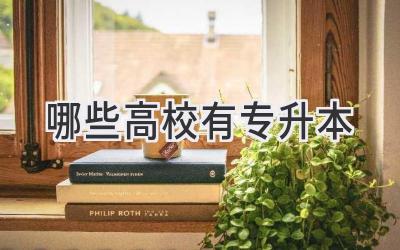 哪些高校有专升本
