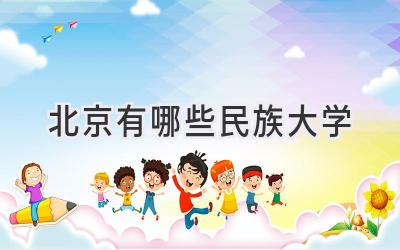 北京有哪些民族大学