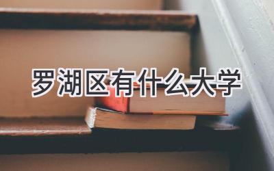 罗湖区有什么大学
