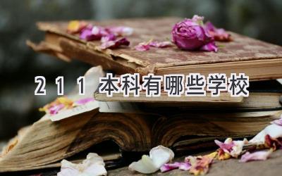 211本科有哪些学校
