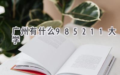 广州有什么985211大学