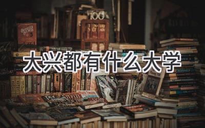 大兴都有什么大学