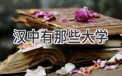 汉中有那些大学