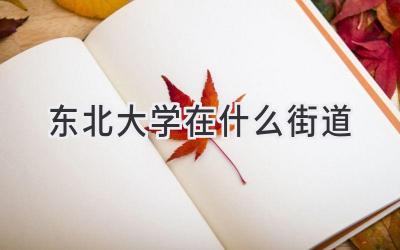 东北大学在什么街道