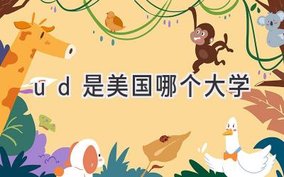 ud是美国哪个大学