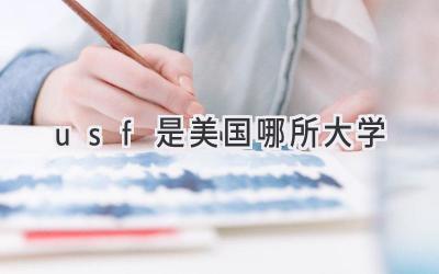 usf是美国哪所大学