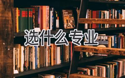 选什么专业