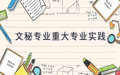 文秘专业重大专业实践