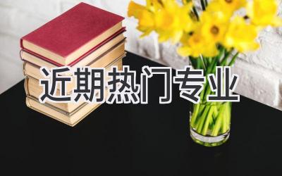 近期热门专业