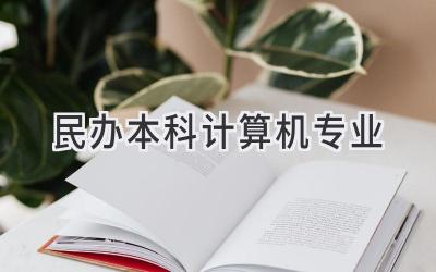 民办本科计算机专业