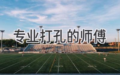 专业打孔的师傅