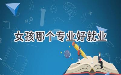 女孩哪个专业好就业