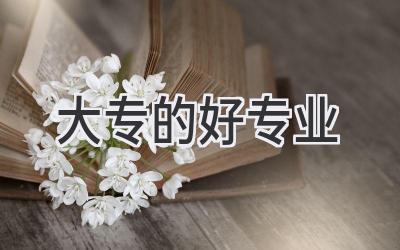 大专的好专业