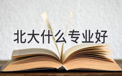 北大什么专业好