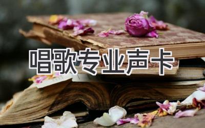 唱歌专业声卡