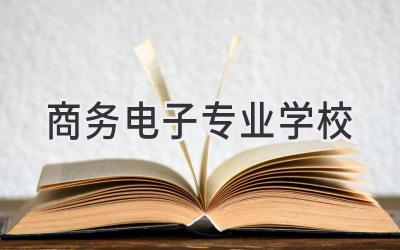 商务电子专业学校