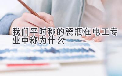 我们平时称的瓷瓶在电工专业中称为什么