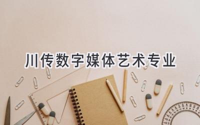 川传数字媒体艺术专业
