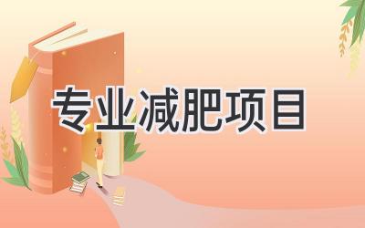 专业减肥项目