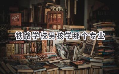 铁路学校男孩学那个专业