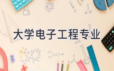大学电子工程专业