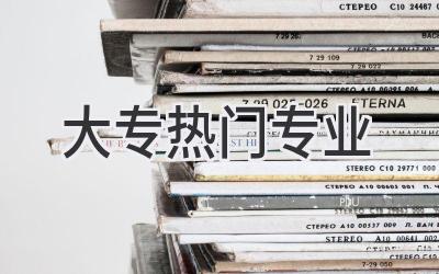 大专热门专业