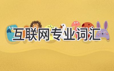 互联网专业词汇