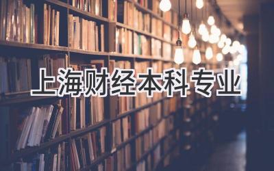 上海财经本科专业