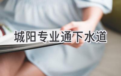 城阳专业通下水道