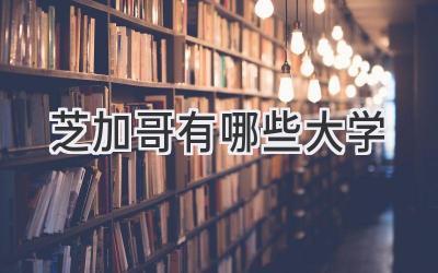 芝加哥有哪些大学