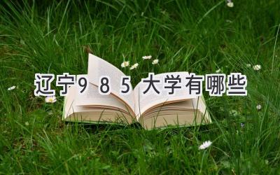 辽宁985大学有哪些