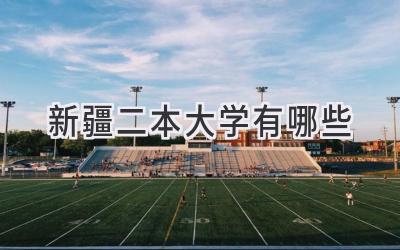 新疆二本大学有哪些
