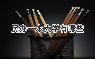 民办一本大学有哪些