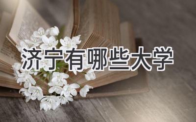 济宁有哪些大学