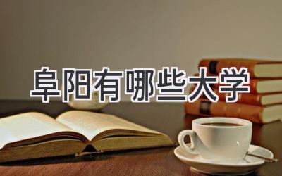 阜阳有哪些大学