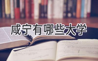 咸宁有哪些大学