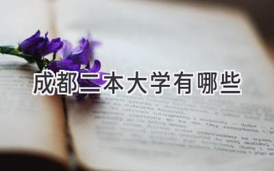 成都二本大学有哪些